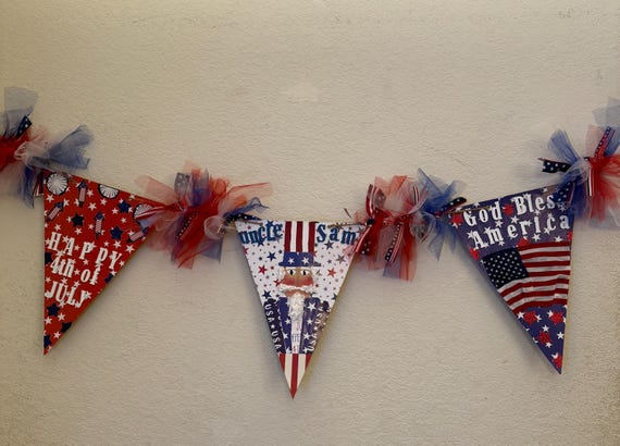 4TH of July Pennant Garland