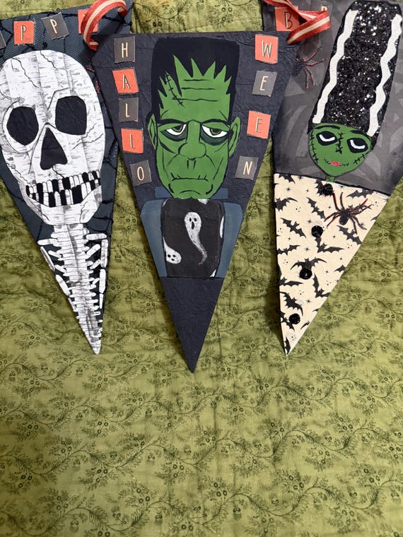 Monster Mash Pennant Garland