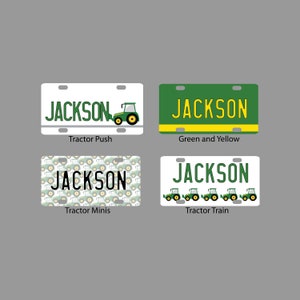 Kids Custom Mini Aluminum Tractor License Plate