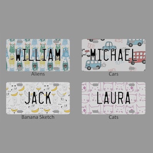 Kids Custom Mini Aluminum Cute Pattern Bicycle Golf Cart License Plate