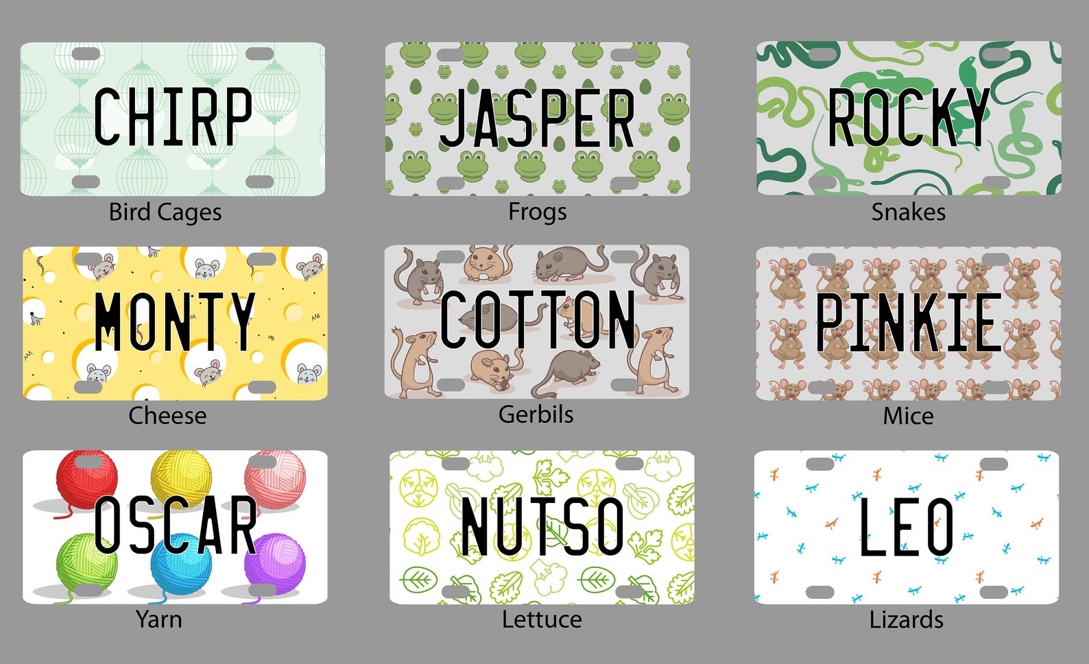 Pet Name Plate for Kennel Custom Mini Aluminum License Name Etsy