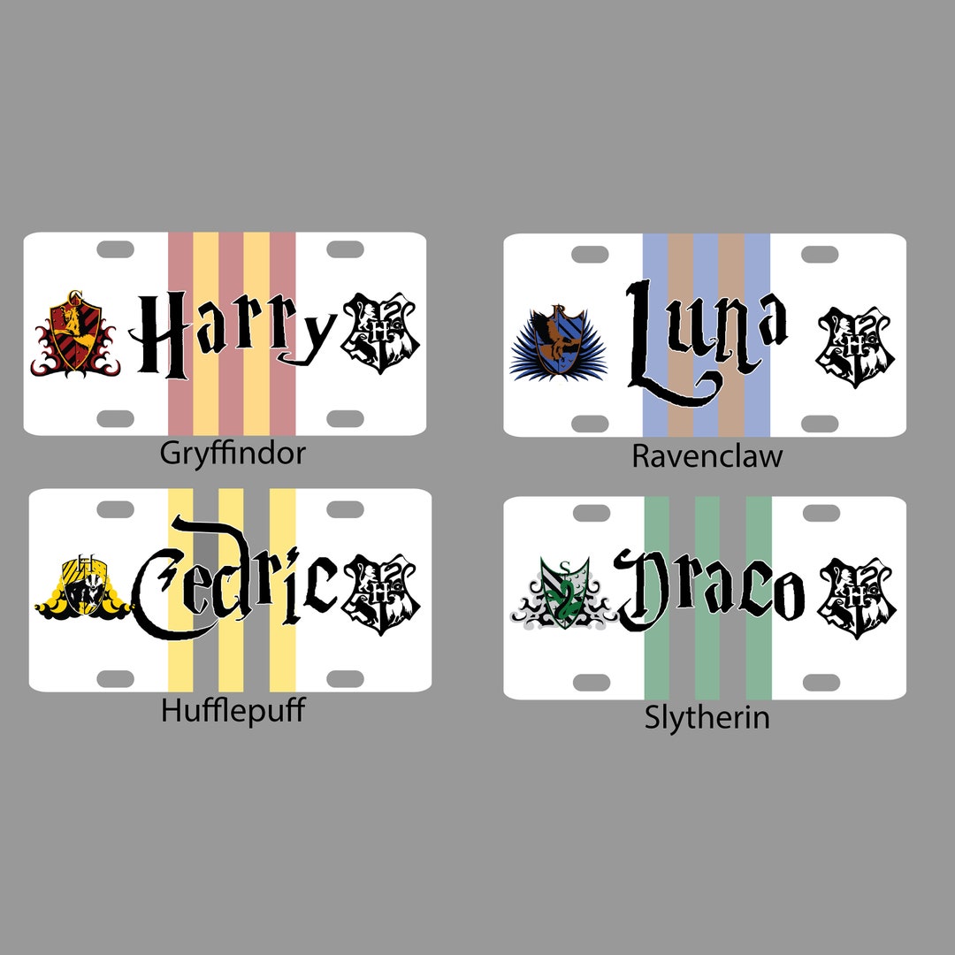 Harry Potter Kids Custom Mini Aluminum Bicycle License Plate