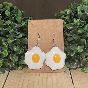Fried Egg Earrings