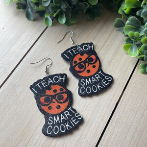 Leather Novelty Earrings gift for teachers