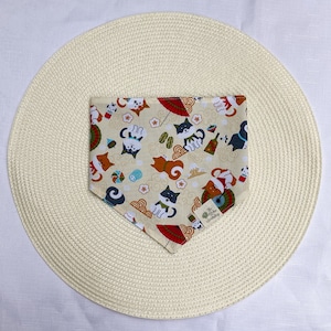 Shiba Matsuri Dog Bandana | Shiba Inu Japanese Mountain Festival | Adjustable Snap-on Pet Scarf | Cute Custom Fabric Handmade Accessory