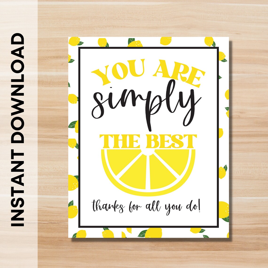 Simply the Best Lemonade Staff Appreciation Sign. 8x10 Etsy