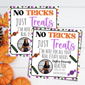 Halloween Realtor Pop By Idee, Herbst Realtor Tag, Abschlussgeschenk, | Bearbeitbarer Realtor Geschenkanhänger | Herbst Marketing POP-BY