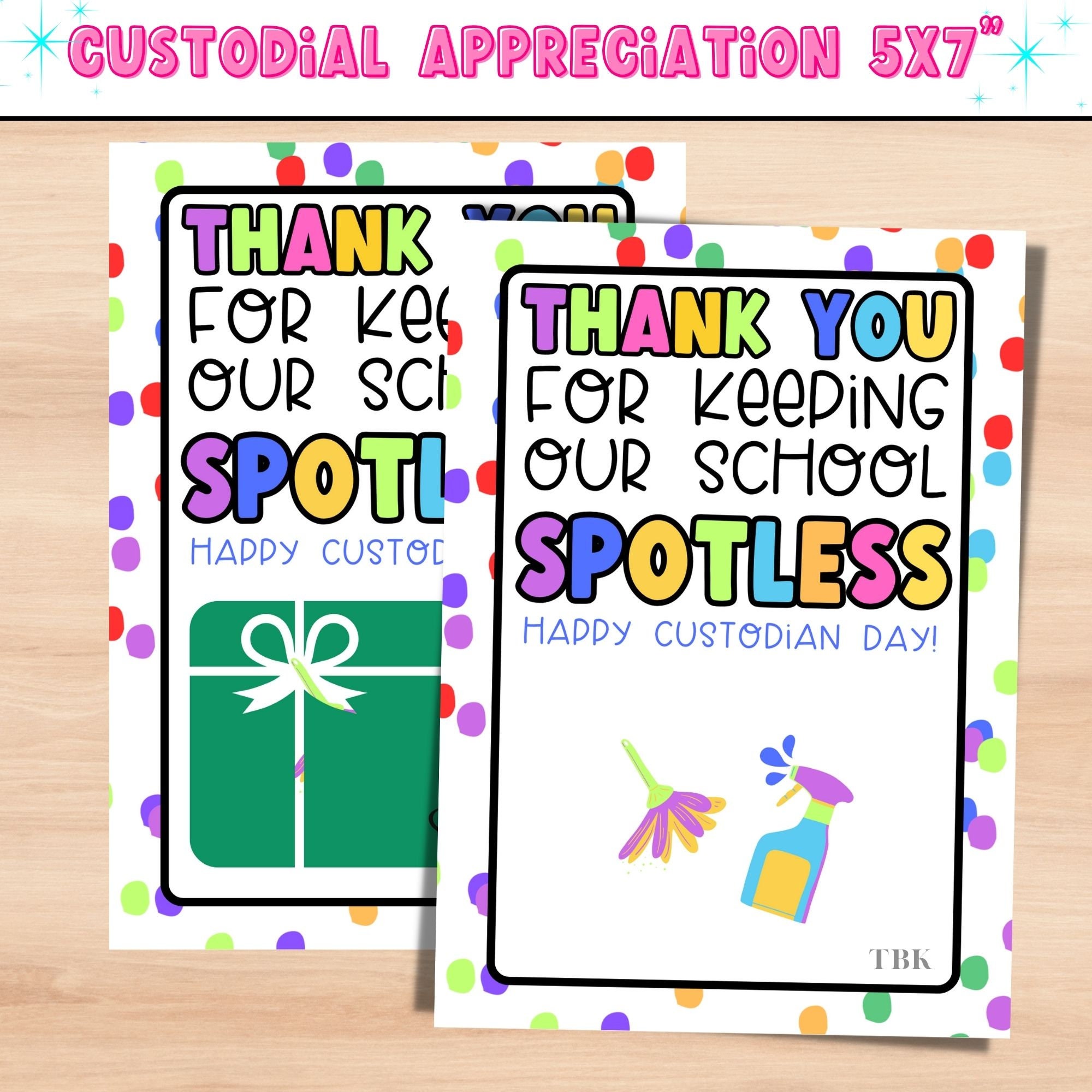 Free Printable Custodian Thank You Cards Free Printable Custodian Thank You Cards