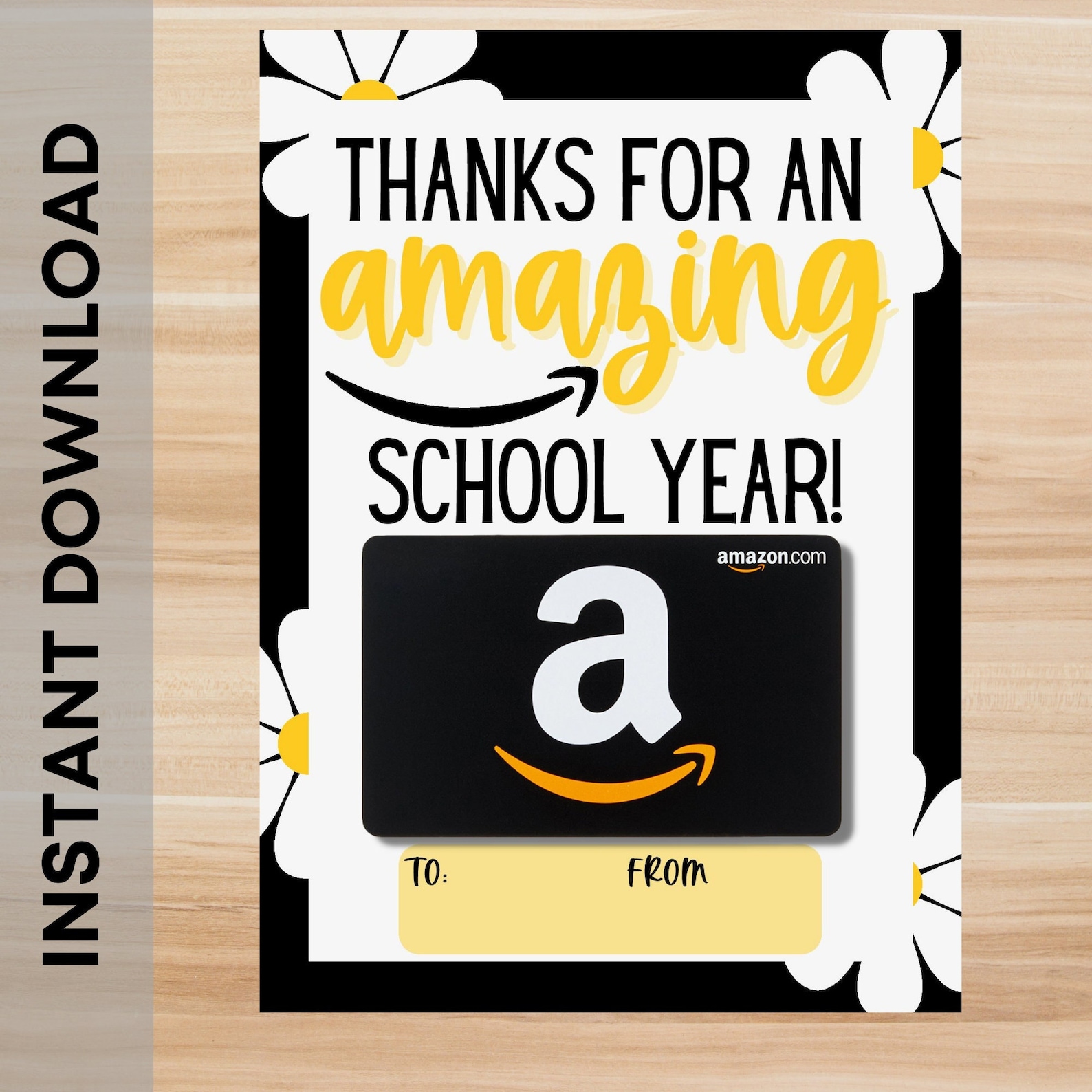 Amazing Teacher Amazon Gift Card Holder Teacher Nanny Gift Etsy