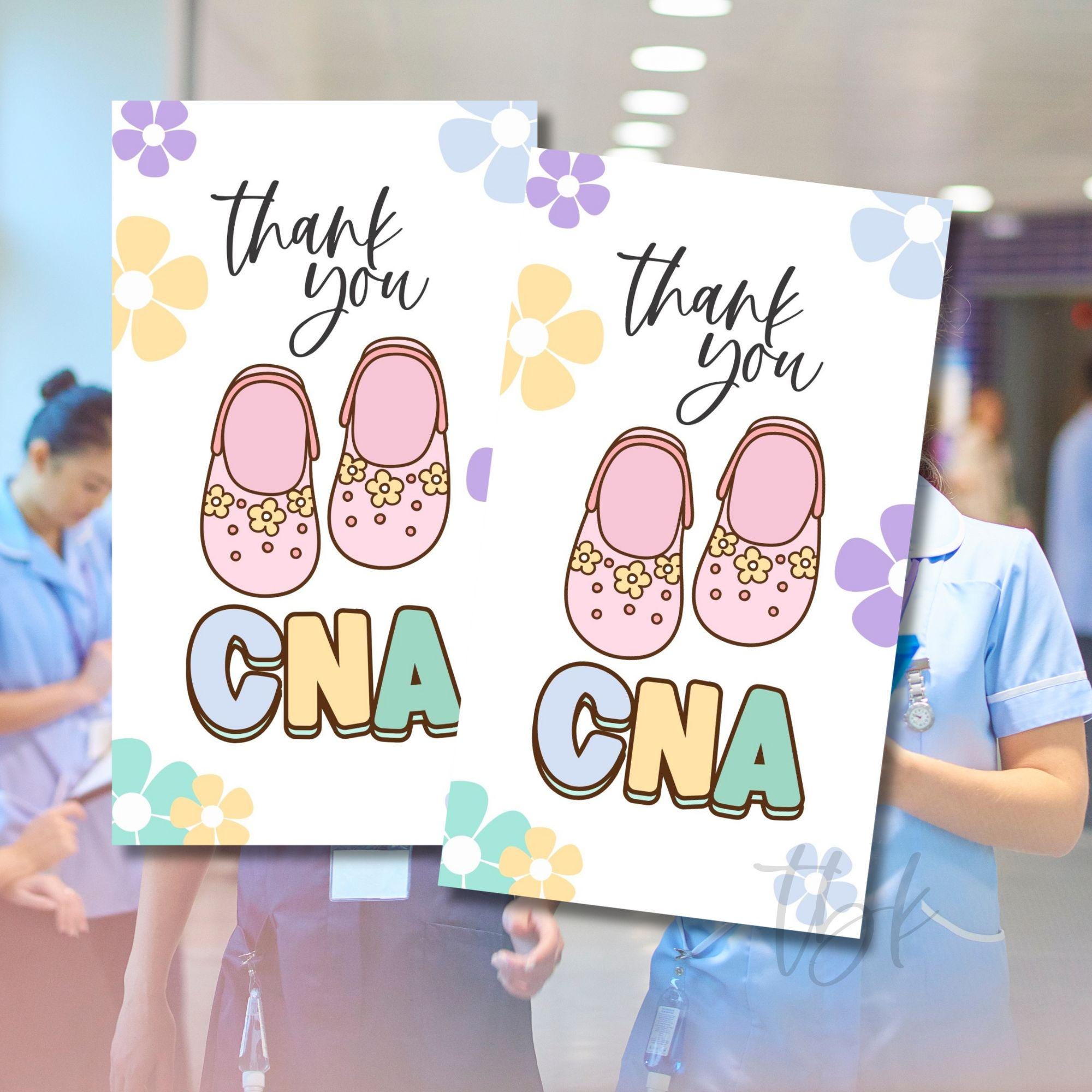 PASTEL CNA Appreciation Week Tag | Nurses Week Appreciation | Cute ...