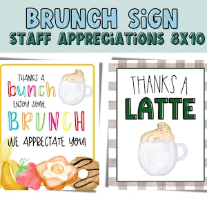 Danke ein BRUNCH Personal Anerkennungsschild 8x10