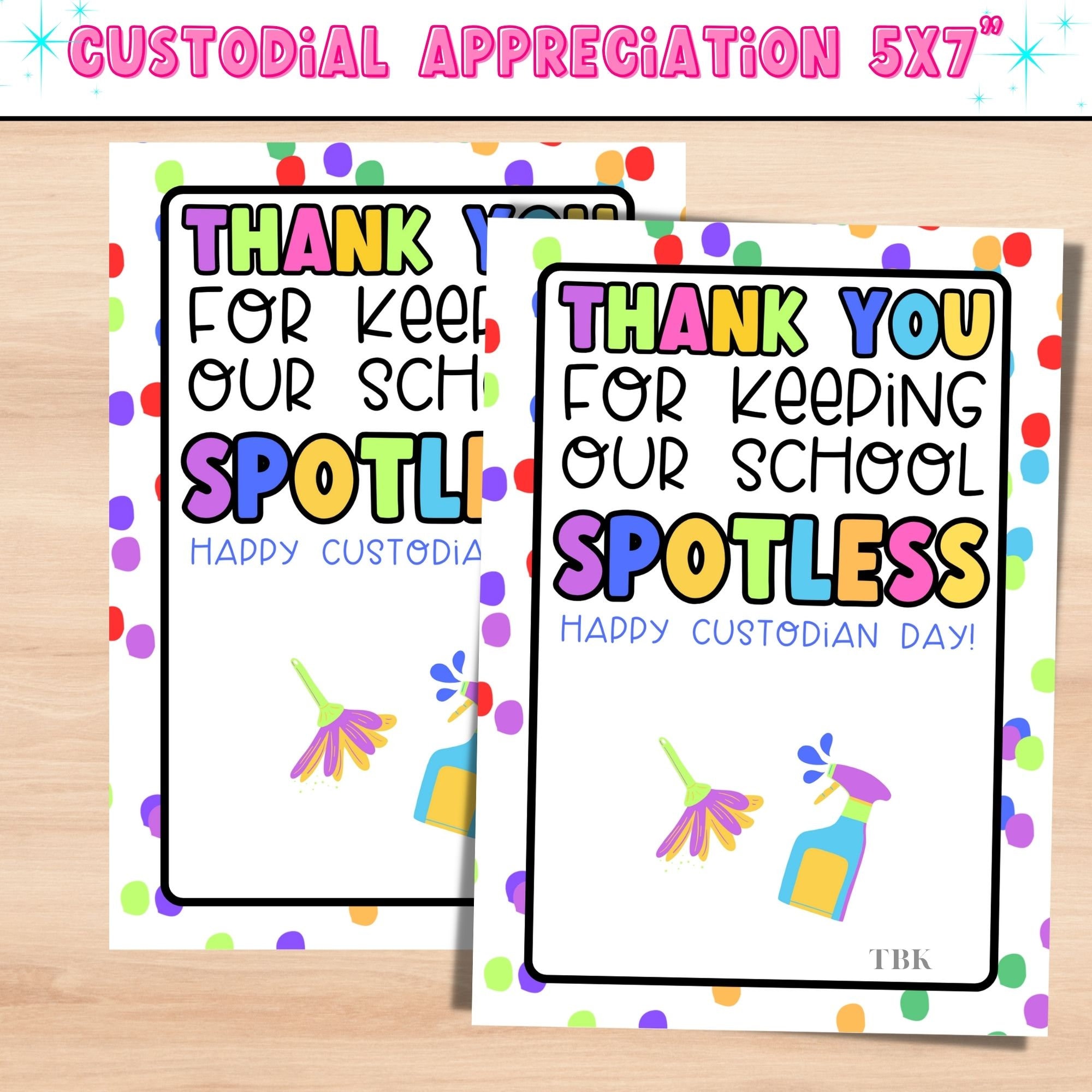 custodial appreciaiton gift card holder | custodial appreciaiton