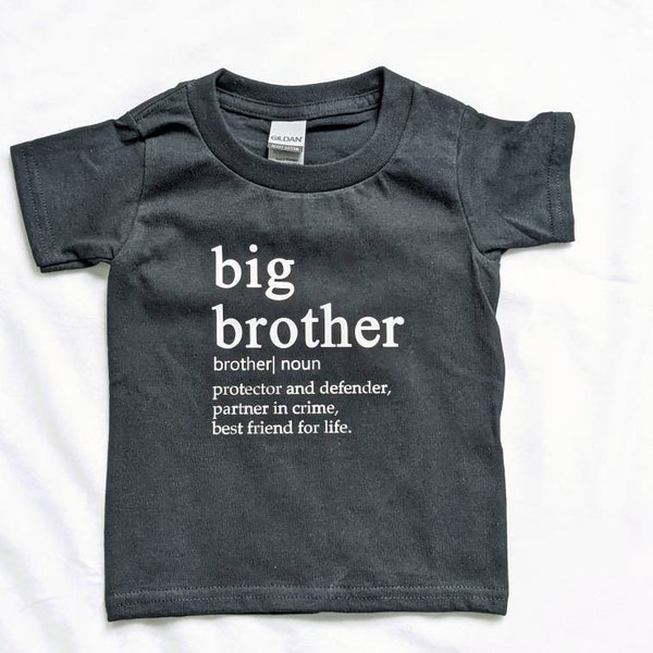 Big brother t-shirt, big brother definition shirt, baby announcement t-shirt