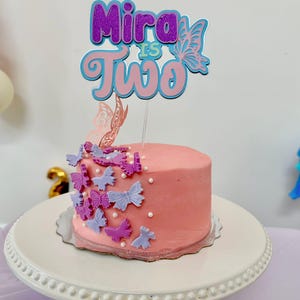 Butterfly cake topper, butterfly birthday cake topper, kids birthday cake topper, cake topper, paper cake topper