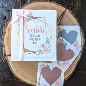 Cartes à gratter pour Brode, cartes à gratter, carte en or rose, carte de proposition