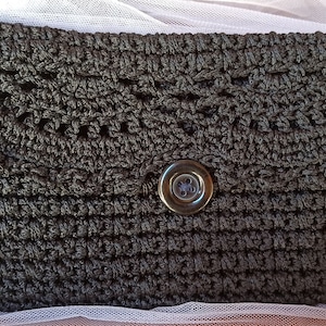 Monedero de ganchillo hecho a mano: minibolsitas elegantes, bolso de mano elegante para artículos esenciales diarios, regalo de billetera de punto único