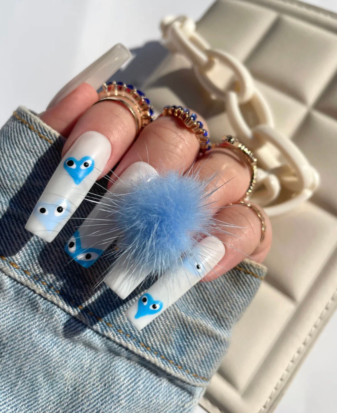 12PCS 3D Nail Charms Magnetic Fluffy Balls Nail Art Charms For Acrylic  Nails 2 Boxes Fluffy Balls Nail Accessories For Nail Art Supplies Removable  Sof