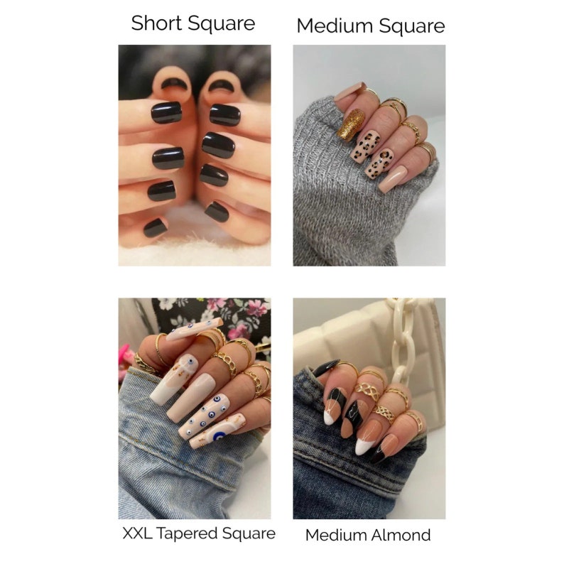 Caramel Brown Nude Press On Nails Fall Nails Brown Nails Glue on Nails Gel Nails Nails image 3