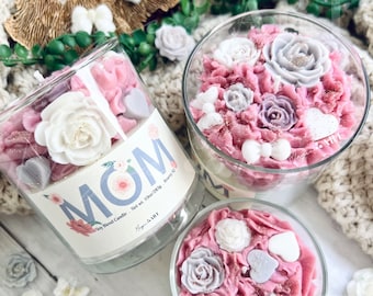 MOM Candle, Gifts for Mom, Birthday Gift, Mother’s Day gifts, Cute gift for mom, Customized Gifts For Mom, Flowers, Flower Shop