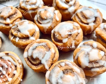 Cinnamon Rolls Wax Melts, Dessert Snacks, Fake Food Wax Melts, Dessert Inspired, Realistic Wax Melts, Fall Scented Candles