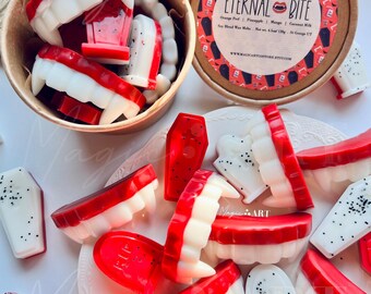 Eternal Bite Wax Melts, Halloween Wax Melts, Vampire Inspired, Halloween themed gifts, Halloween Lovers, Gifts Under 20