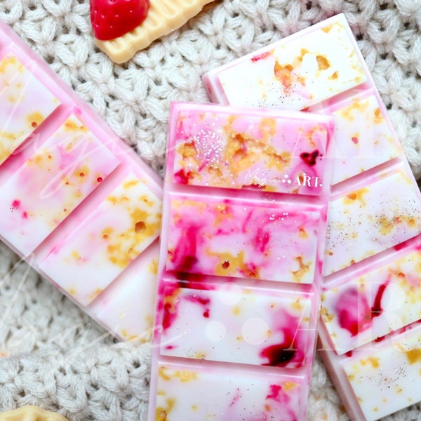 Strawberry Dream - Snap Bar Wax Melt, Fruity Scent, Strong Scented Wax Melts, Party Favors, Strawberry Fragrance, Birthday Party Gifts