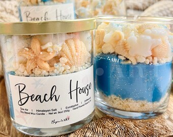 Beach House Candles and Wax Melts, Beach House Decor, Beach Lover Gift, Mermaid Decor, Birthday Gifts, Party Favors, Cute Aesthetic Gifts