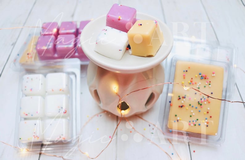 Sprinkle Birthday Cake Candle, Handmade Soy Blend Wax, Dessert Scented bild 9