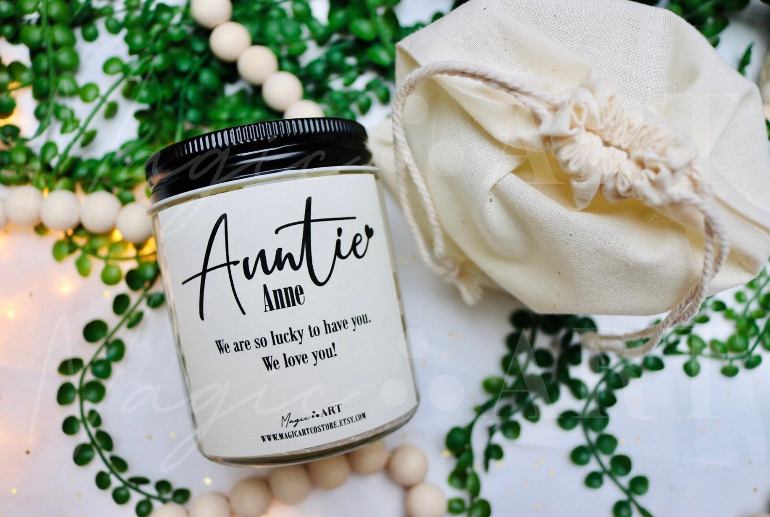 Bougie tante personnalisée cadeau de future tante cadeau de | Etsy
