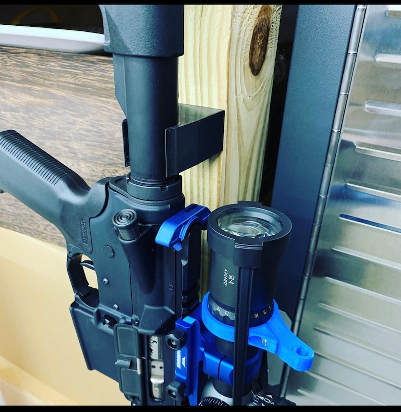 AR15 Buffer Tube Wall Mount AR15 Vertical Wall Mount Gun Etsy