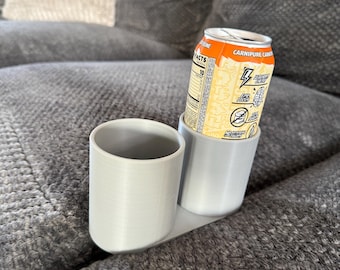 Couch cupholder for pop cans