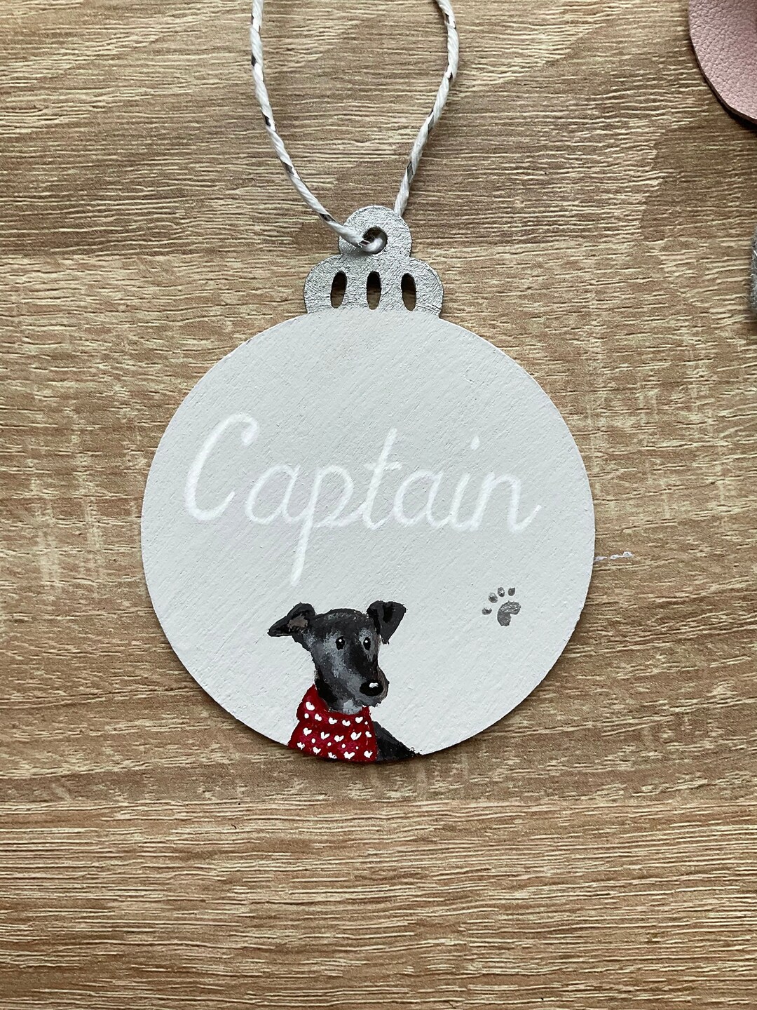 Pet Portrait Bauble Wooden Baubles Christmas Decorations Etsy