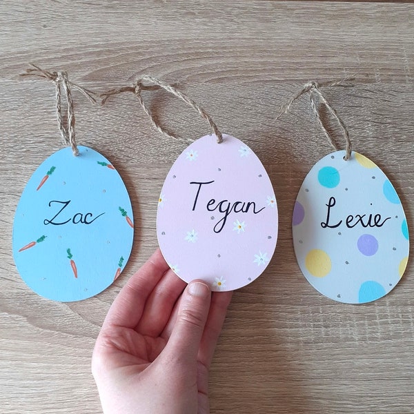 Personalised Easter decoration, painted eggs, easter tree decorations, easter gifts, Easter eggs, wooden eggs, easter tree, easter table, uk