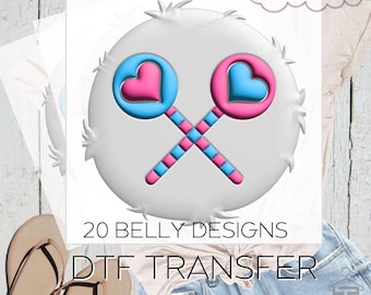 Björnmage DTF Transfer. Klar att strykas, strykas på. Olika känslor och märken. Perfekt för kostymer och vänner. Olika designer