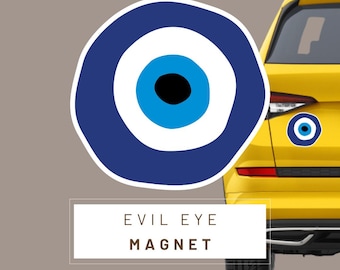 Evil Eye Magnet. 3 sizes. Fun and colorful. won't damage your car paint, Turkish eye