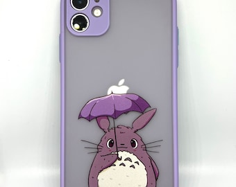 ¡5 diseños de Ghibli! iPhone 11, 12, 12 pro, 13, 13 pro Mundos caprichosos; Fundas para teléfonos inspiradas en Studio Ghibli Personajes lindos Sprites de hollín