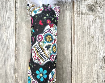 Sugar Skulls Kitty Kicker - Cat Toy, Organic Catnip, Handmade