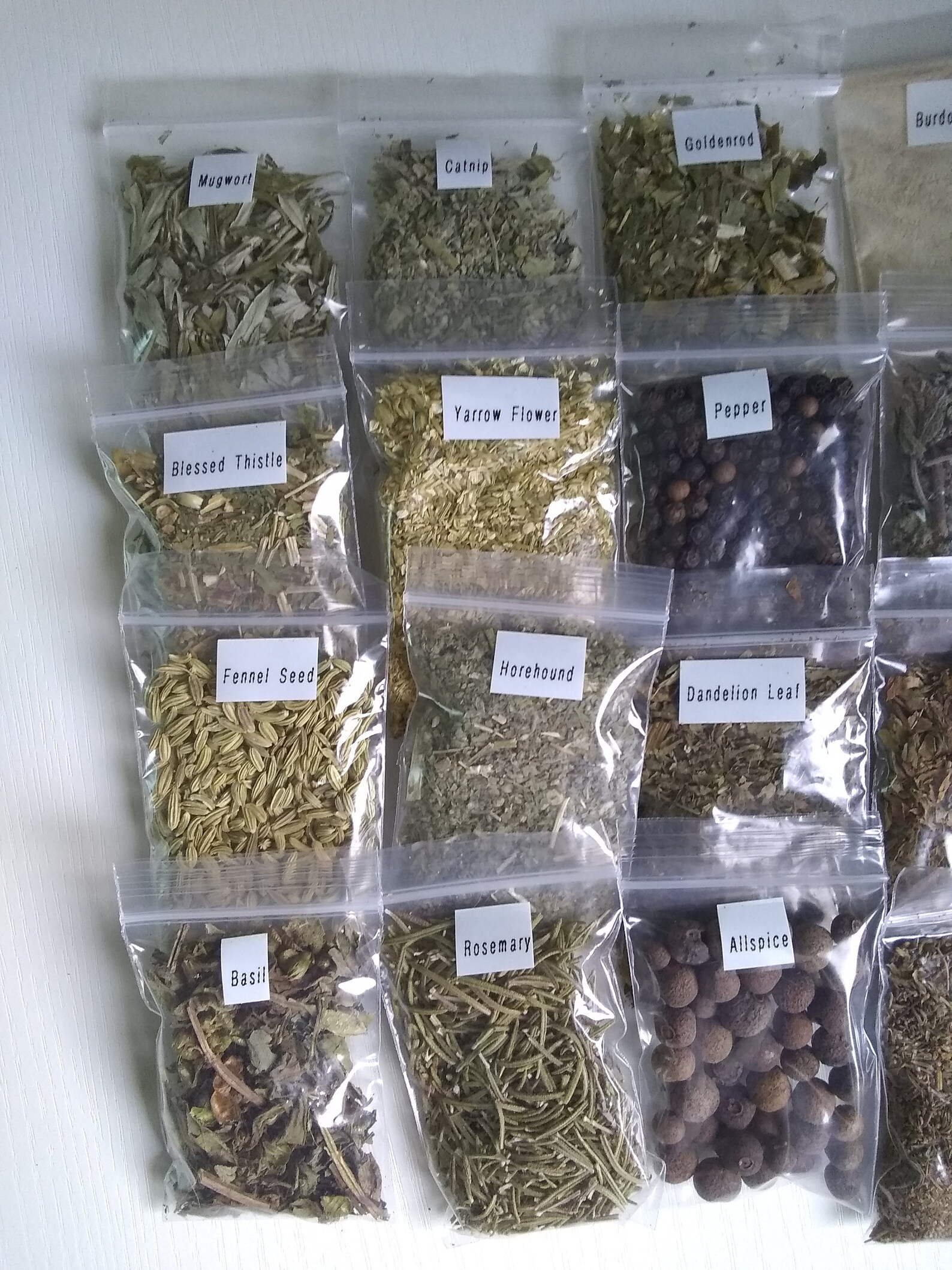 20 Herb Sampler Pack Dried Herbs and Flowers Apothecary Kit Etsy