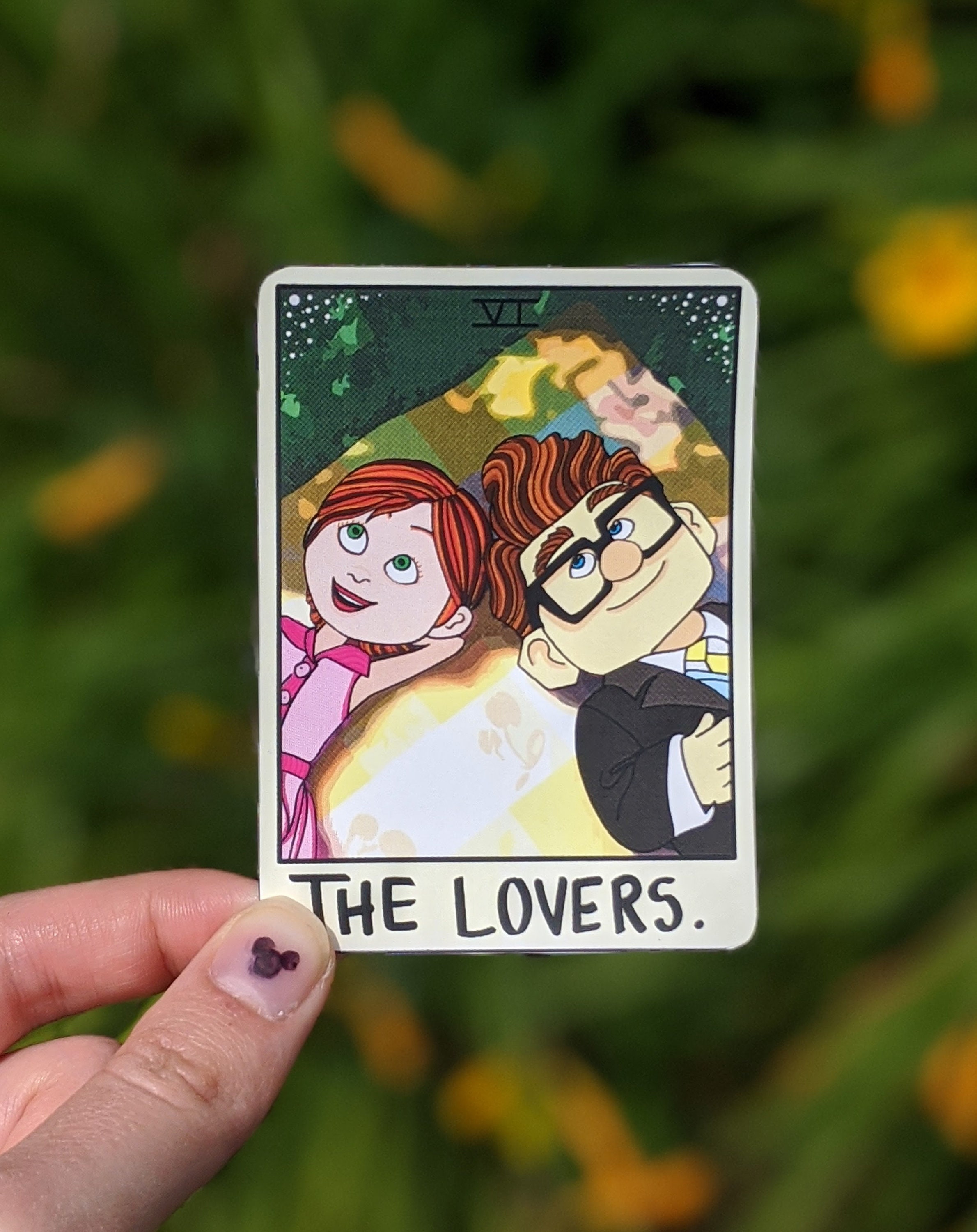 UP Disney Tarot Sticker / Ellie And Carl Lover Card Sticker / Disney,…