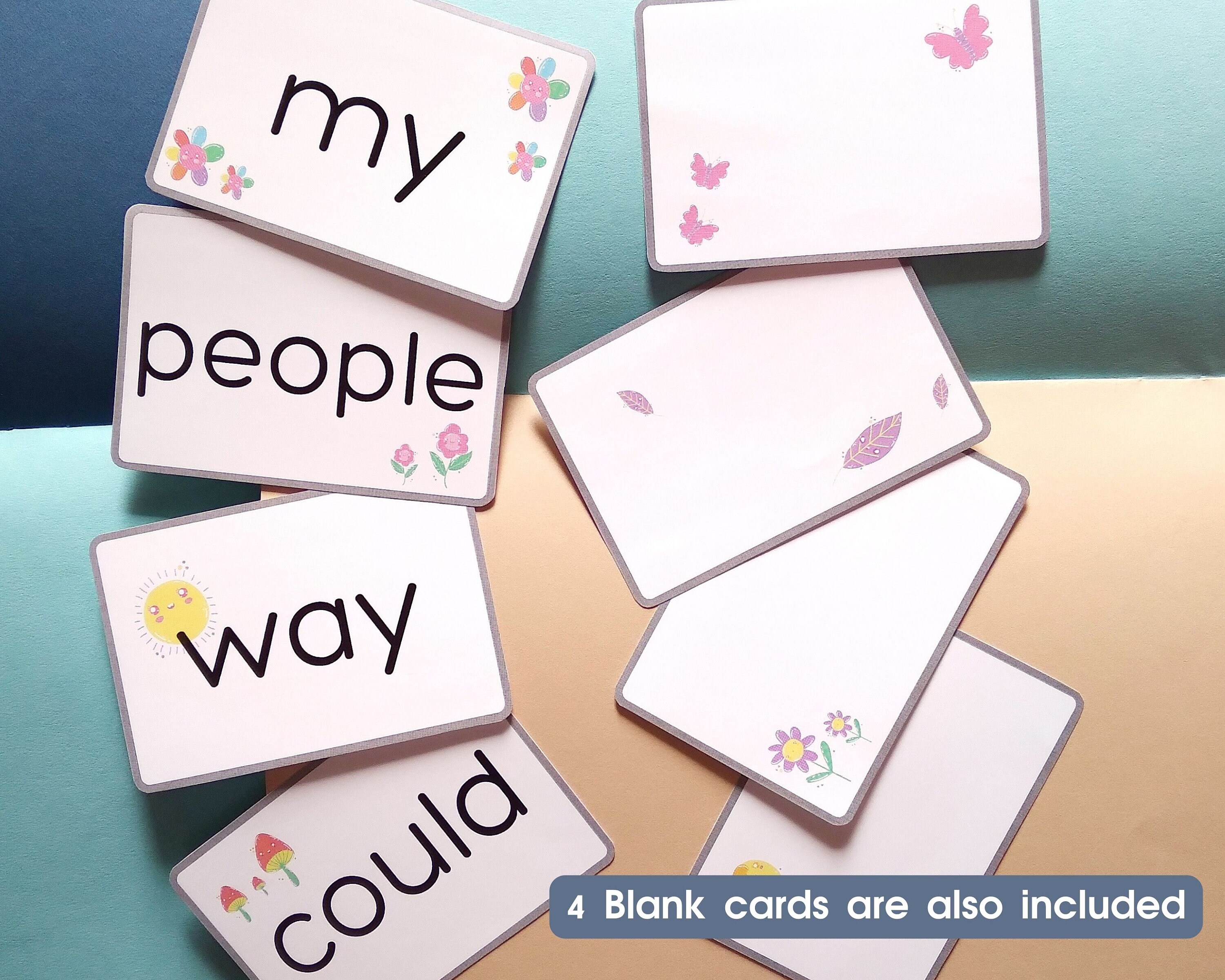 Printable Fry's First 100 Sight Words Flash Cards