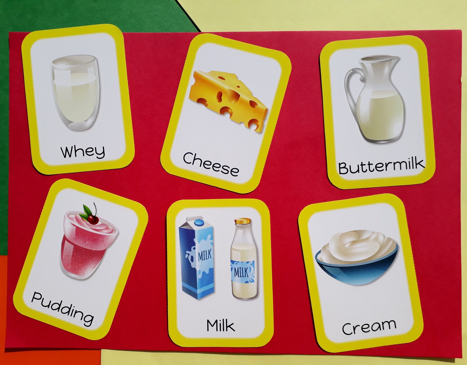 Buy DAIRY FOOD Flashcard Food Groupmontessori Online in India Etsy