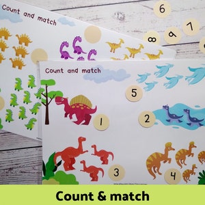Printable Dinosaur Theme Busy Book for Kids, Toddler Busy Book ...