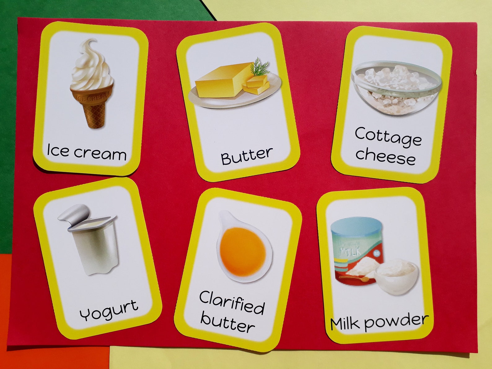 Buy DAIRY FOOD Flashcard Food Groupmontessori Online in India Etsy