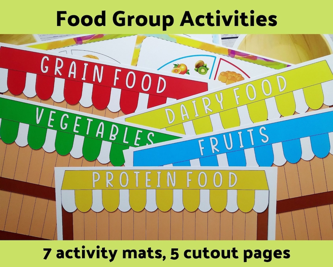 FOOD GROUP PRINTABLE Learn About Food Group With Hands on Activity ...