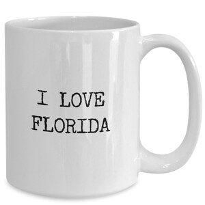 I love florida mug coffee cup