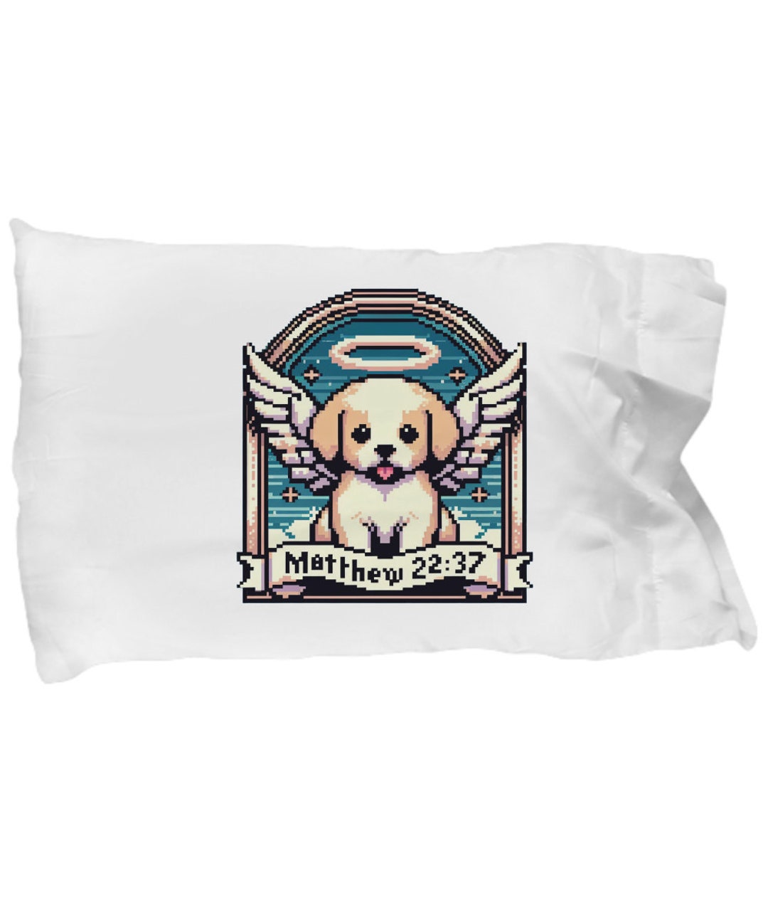 Matthew 2237 Bible Verse Pillow Case Cute Puppy Pillowcase Puppy Matthew 2237 Bible Verse Pillow Case Cute Puppy Pillowcase Puppy