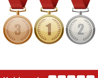 Medal award SVG, Award png, Medal eps, Medal pdf