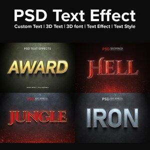 4 Text Effect | Custom Text | 3D Text | 3D font | Text Effect | Text Style