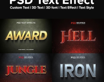4 Text Effect | Custom Text | 3D Text | 3D font | Text Effect | Text Style