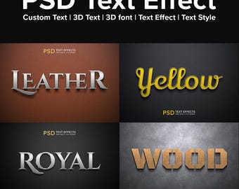 4 Text Effect | Custom Text | 3D Text | 3D font | Text Effect | Text Style